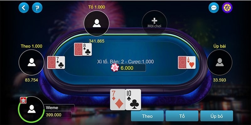 Xì tố là game bài hấp dẫn được nhiều người ưa chuộng trong làng giải trí